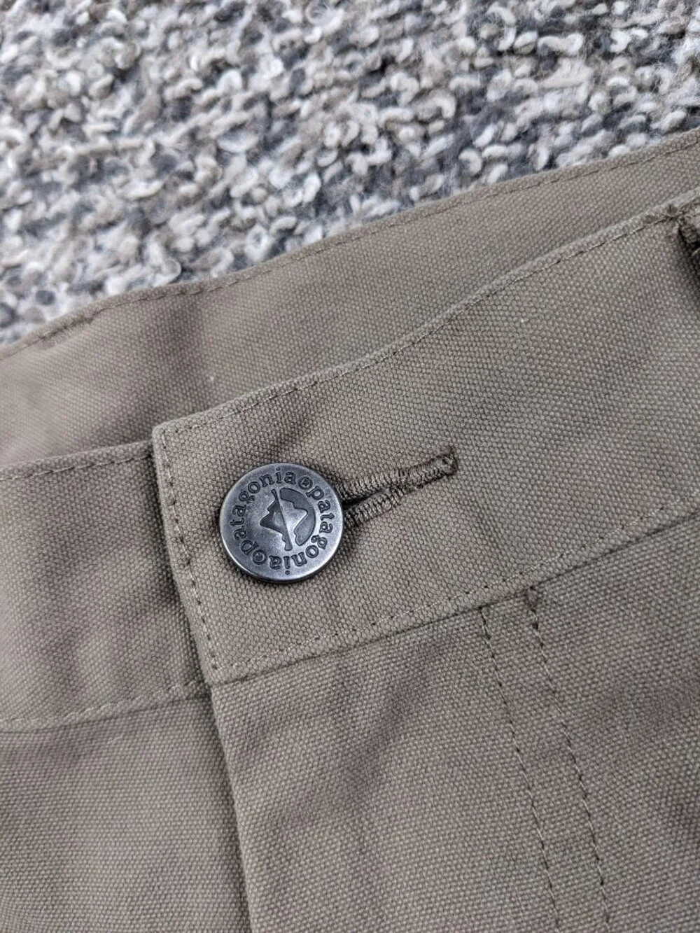 Patagonia Stand Up Pants Brown Nylon Canvas Workwear Mens 36x32 56130 2008